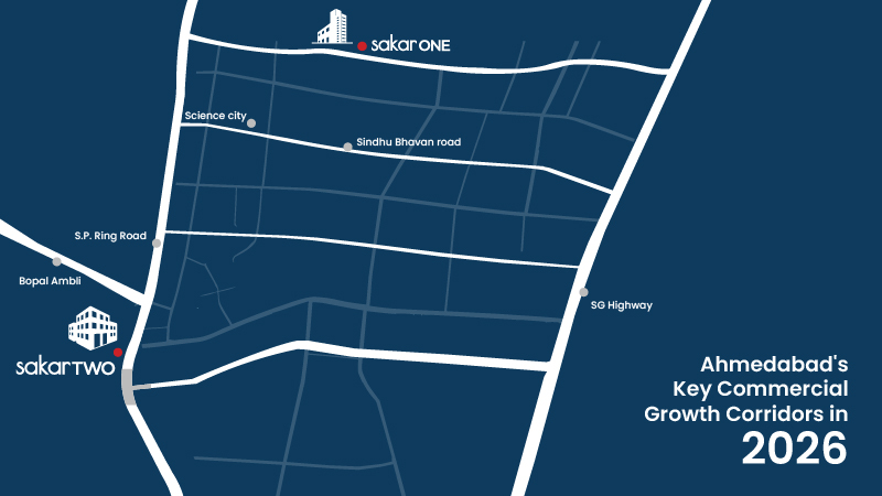 Ahmedabad's Key Commercial Growth Corridors in 2026